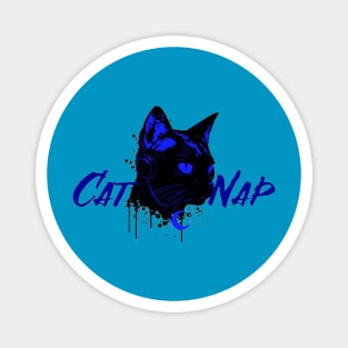 Cat Nap Moon Magnet